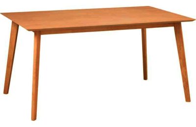 Hygena Riley Solid Wood and Oak Veneer 150cm Dining Table